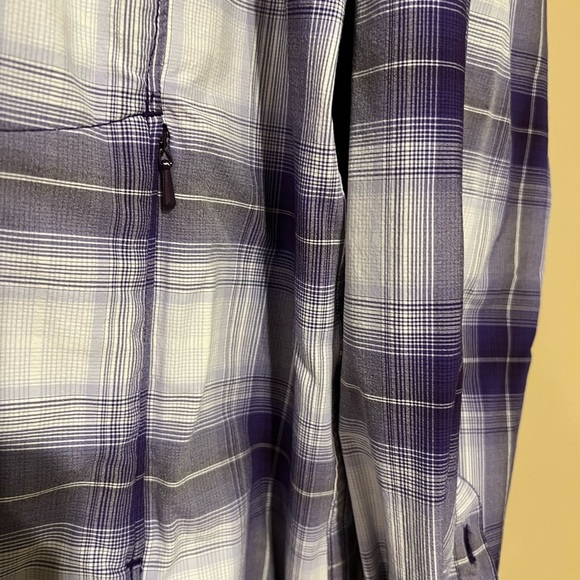 Women's DuluthFlex Sidewinder Tunic Purple Plaid Size XL - Picture 2 of 5
